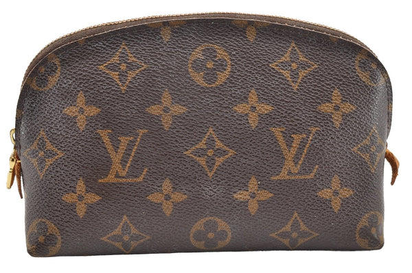 Authentic Louis Vuitton Monogram Pochette Cosmetic Pouch M47515 LV 6913I