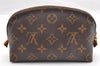 Authentic Louis Vuitton Monogram Pochette Cosmetic Pouch M47515 LV 6913I