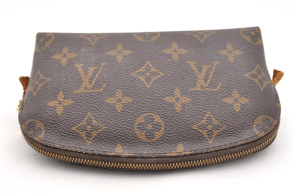 Authentic Louis Vuitton Monogram Pochette Cosmetic Pouch M47515 LV 6913I