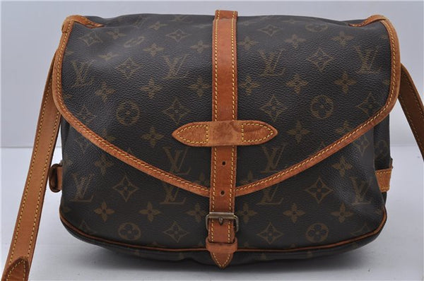 Auth LOUIS VUITTON Monogram Saumur 30 Shoulder Cross Body Bag M42256 LV 6914C