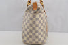 Authentic Louis Vuitton Damier Azur Totally PM Tote Bag White N41280 LV 6915I