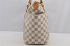 Authentic Louis Vuitton Damier Azur Totally PM Tote Bag White N41280 LV 6915I