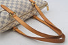 Authentic Louis Vuitton Damier Azur Totally PM Tote Bag White N41280 LV 6915I