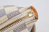 Authentic Louis Vuitton Damier Azur Totally PM Tote Bag White N41280 LV 6915I