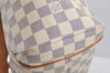 Authentic Louis Vuitton Damier Azur Totally PM Tote Bag White N41280 LV 6915I