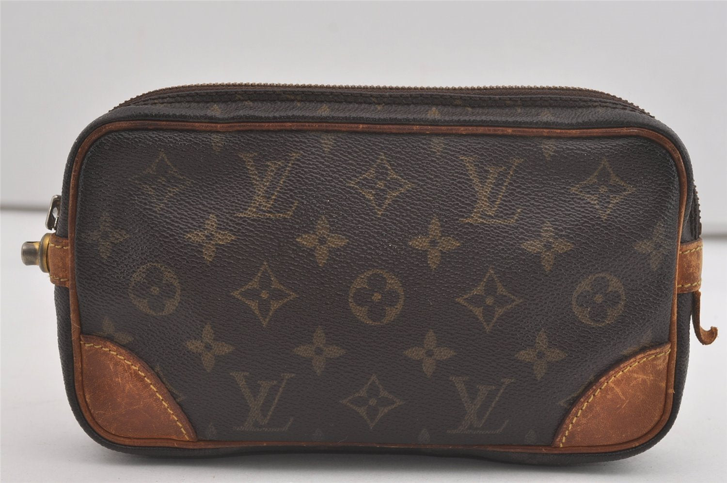 Auth Louis Vuitton Monogram Marly Dragonne PM M51827 Clutch Hand Bag Junk 6916I