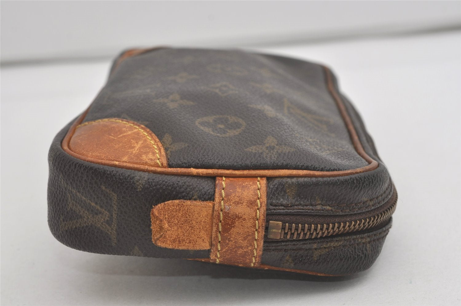 Auth Louis Vuitton Monogram Marly Dragonne PM M51827 Clutch Hand Bag Junk 6916I