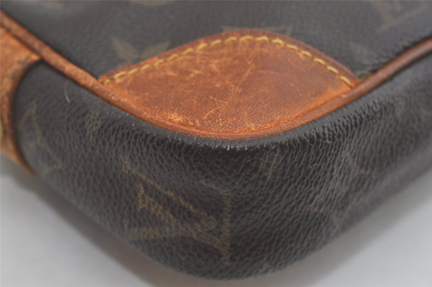 Auth Louis Vuitton Monogram Marly Dragonne PM M51827 Clutch Hand Bag Junk 6916I