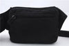 Authentic PRADA Nylon Leather Shoulder Cross Body Bag Purse Black 6917C