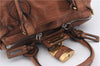 Authentic Chloe Paddington Leather Shoulder Hand Bag Purse Brown 6917D