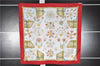 Authentic HERMES Carre 90 Scarf "Herbier de Gavarnie" Silk Red 6918F