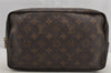 Auth Louis Vuitton Monogram Trousse Toilette 28 Clutch Hand Bag Old Model 6918I