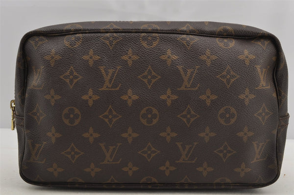 Auth Louis Vuitton Monogram Trousse Toilette 28 Clutch Hand Bag Old Model 6918I