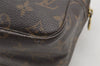 Auth Louis Vuitton Monogram Trousse Toilette 28 Clutch Hand Bag Old Model 6918I
