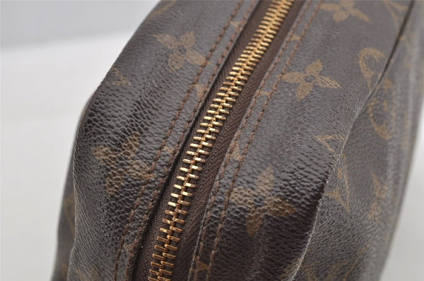 Auth Louis Vuitton Monogram Trousse Toilette 28 Clutch Hand Bag Old Model 6918I