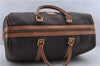 Authentic CELINE Macadam Blason Pattern Boston Hand Bag PVC Leather Brown 6921C