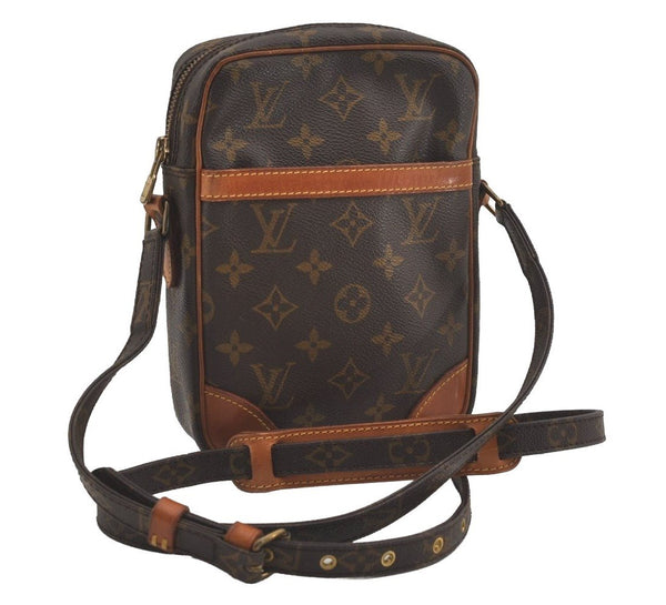 Authentic Louis Vuitton Monogram Danube Shoulder Cross Body Bag M45266 LV 6921I