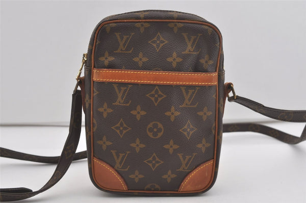 Authentic Louis Vuitton Monogram Danube Shoulder Cross Body Bag M45266 LV 6921I