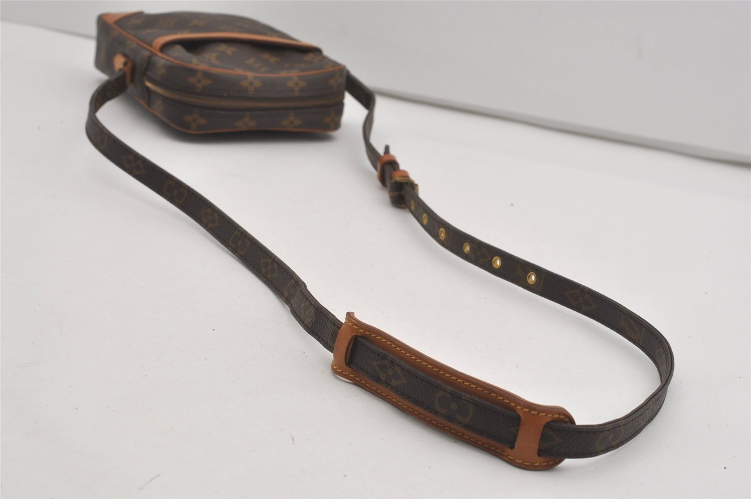 Authentic Louis Vuitton Monogram Danube Shoulder Cross Body Bag M45266 LV 6921I