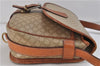 Authentic CELINE Macadam Blason Shoulder Cross Body Bag PVC Leather Beige 6922C