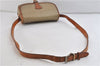 Authentic CELINE Macadam Blason Shoulder Cross Body Bag PVC Leather Beige 6922C