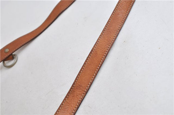 Authentic CELINE Macadam Blason Shoulder Cross Body Bag PVC Leather Beige 6922C