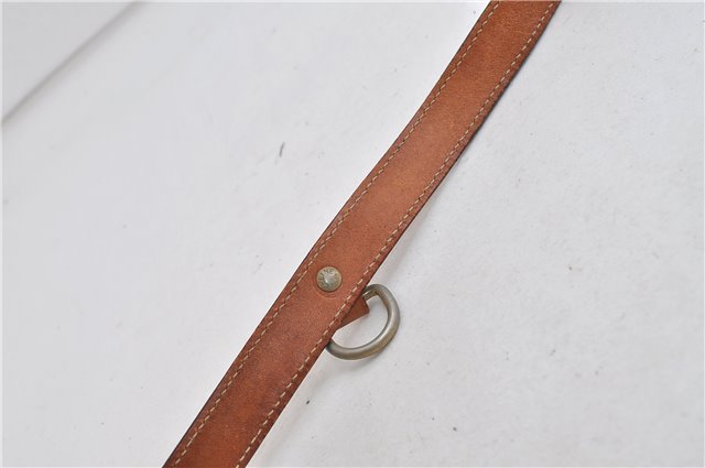 Authentic CELINE Macadam Blason Shoulder Cross Body Bag PVC Leather Beige 6922C
