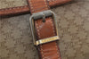 Authentic CELINE Macadam Blason Shoulder Cross Body Bag PVC Leather Beige 6922C