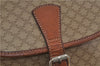 Authentic CELINE Macadam Blason Shoulder Cross Body Bag PVC Leather Beige 6922C
