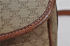 Authentic CELINE Macadam Blason Shoulder Cross Body Bag PVC Leather Beige 6922C