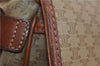 Authentic CELINE Macadam Blason Shoulder Cross Body Bag PVC Leather Beige 6922C