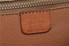 Authentic CELINE Macadam Blason Shoulder Cross Body Bag PVC Leather Beige 6922C