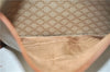 Authentic CELINE Macadam Blason Shoulder Cross Body Bag PVC Leather Beige 6922C