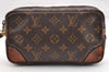 Authentic Louis Vuitton Monogram Marly Dragonne PM M51827 Clutch Hand Bag 6922I