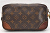Authentic Louis Vuitton Monogram Marly Dragonne PM M51827 Clutch Hand Bag 6922I