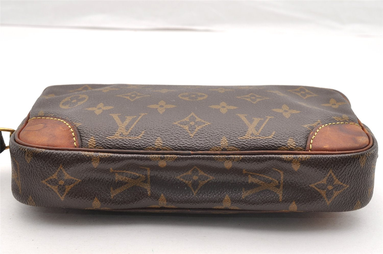Authentic Louis Vuitton Monogram Marly Dragonne PM M51827 Clutch Hand Bag 6922I