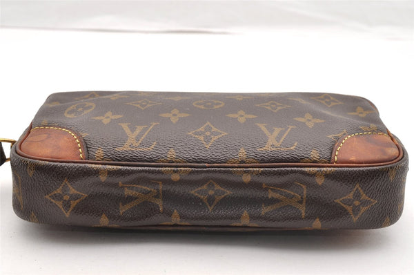 Authentic Louis Vuitton Monogram Marly Dragonne PM M51827 Clutch Hand Bag 6922I