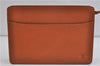 Authentic LOUIS VUITTON Epi Pochette Homme Clutch Bag Brown M52528 LV 6924C