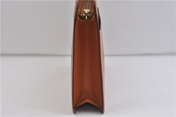 Authentic LOUIS VUITTON Epi Pochette Homme Clutch Bag Brown M52528 LV 6924C