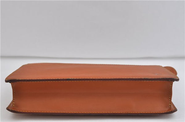 Authentic LOUIS VUITTON Epi Pochette Homme Clutch Bag Brown M52528 LV 6924C