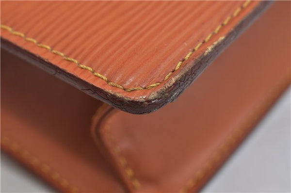 Authentic LOUIS VUITTON Epi Pochette Homme Clutch Bag Brown M52528 LV 6924C