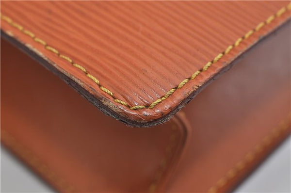 Authentic LOUIS VUITTON Epi Pochette Homme Clutch Bag Brown M52528 LV 6924C