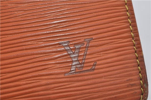 Authentic LOUIS VUITTON Epi Pochette Homme Clutch Bag Brown M52528 LV 6924C