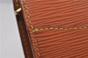 Authentic LOUIS VUITTON Epi Pochette Homme Clutch Bag Brown M52528 LV 6924C