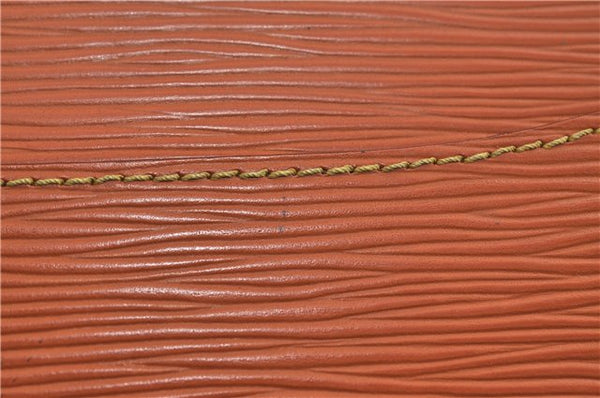 Authentic LOUIS VUITTON Epi Pochette Homme Clutch Bag Brown M52528 LV 6924C