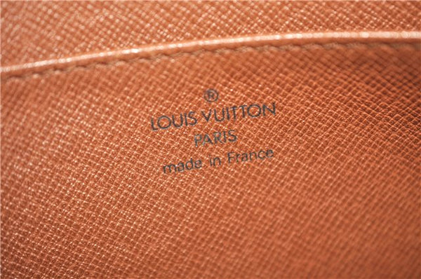 Authentic LOUIS VUITTON Epi Pochette Homme Clutch Bag Brown M52528 LV 6924C