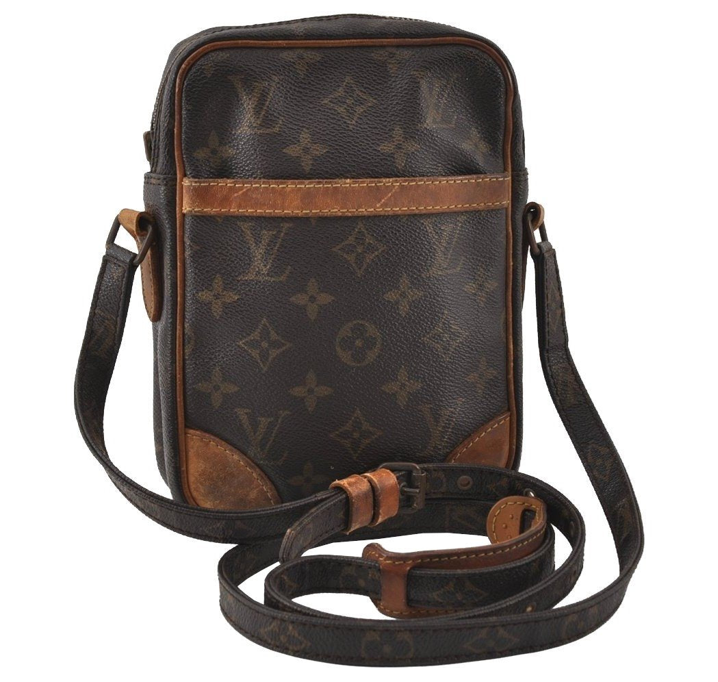 Authentic Louis Vuitton Monogram Danube Shoulder Cross Bag M45266 Junk 6924I