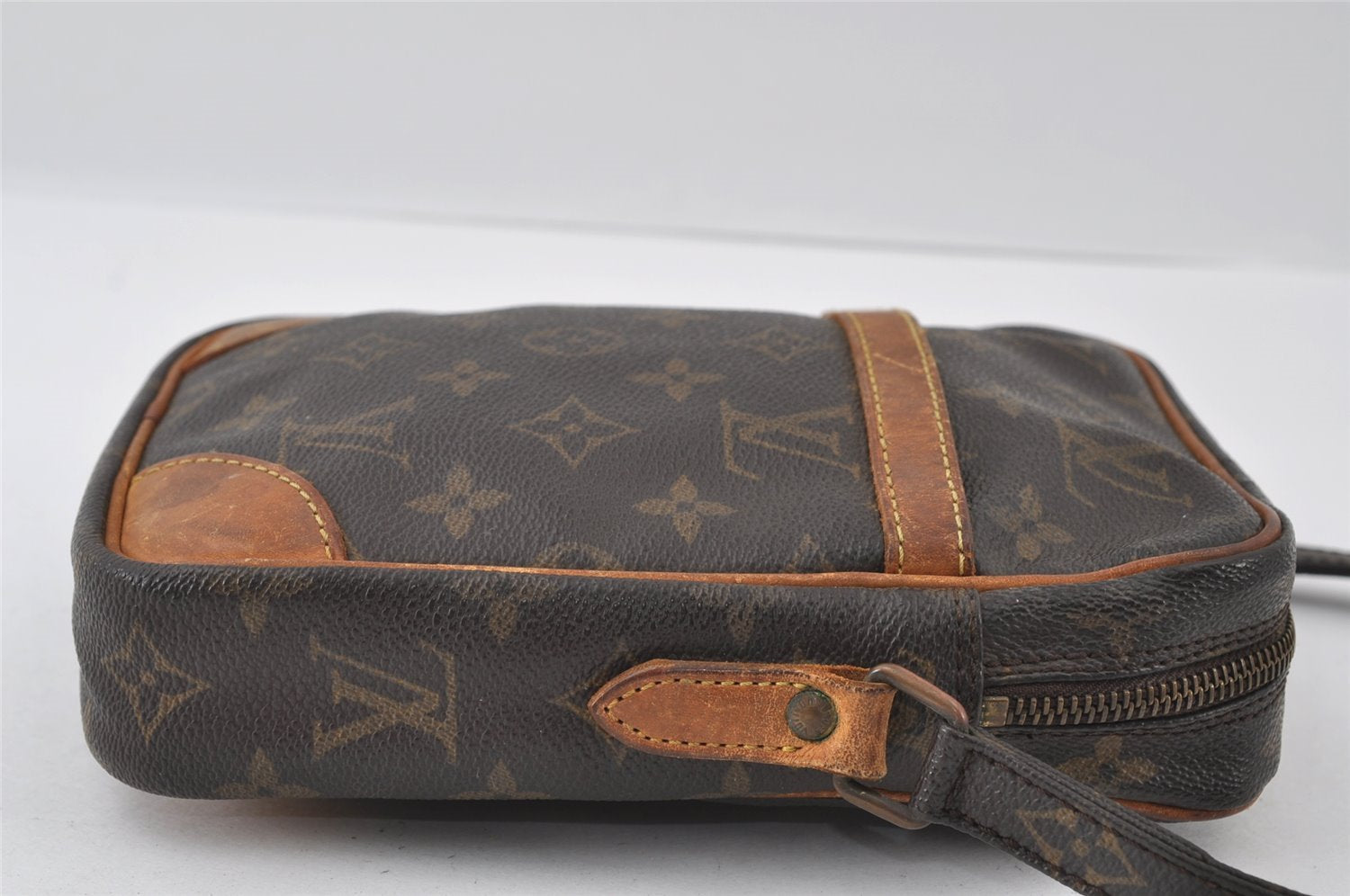 Authentic Louis Vuitton Monogram Danube Shoulder Cross Bag M45266 Junk 6924I