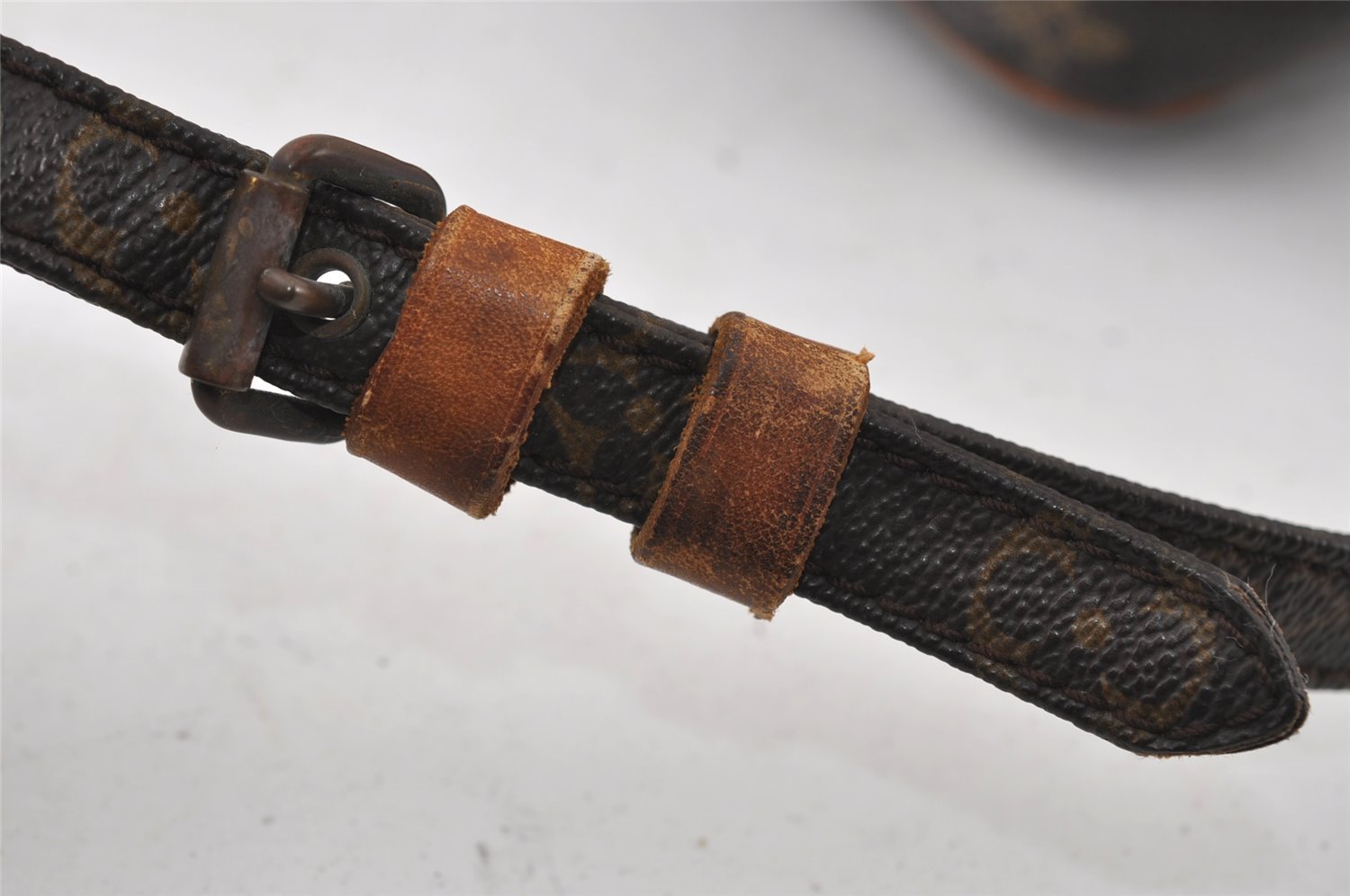 Authentic Louis Vuitton Monogram Danube Shoulder Cross Bag M45266 Junk 6924I