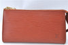 Authentic Louis Vuitton Epi Pochette Accessoires Pouch Brown M52953 LV 6926C